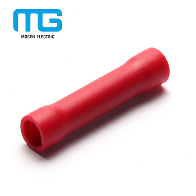 Porcellana Red PVC Insulated Wire Butt Connectors / Electrical Crimp Connectors fornitore