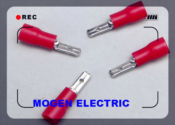 Porcellana Le sconnessioni su misura del maschio isolate fabbrica, maschio d'ottone hanno isolato di disinnesto rapido elettrico rosso fornitore